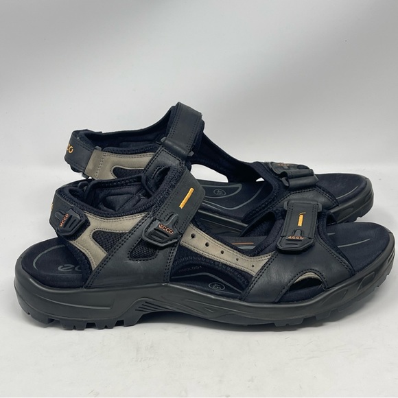 Ecco Other - Ecco Yucatan Receptor Sandals Mens 11 - 11.5 EU 45 Black Brown Hiking Sport FLAW